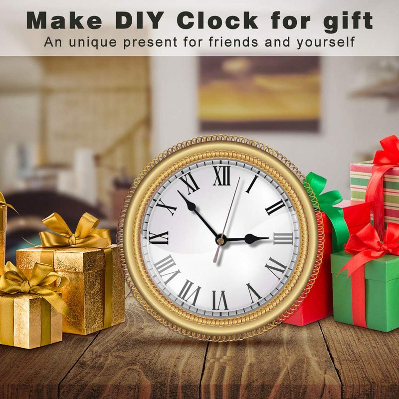 EMOON 2 Pack Clock Movement Mechanism with 4 Pairs of Short Hands Battery Operated Silent Sweep Quartz Clock Motor Kit DIY Repair Parts Replacement, 5/8 Inch Total Shaft Length - Image 2